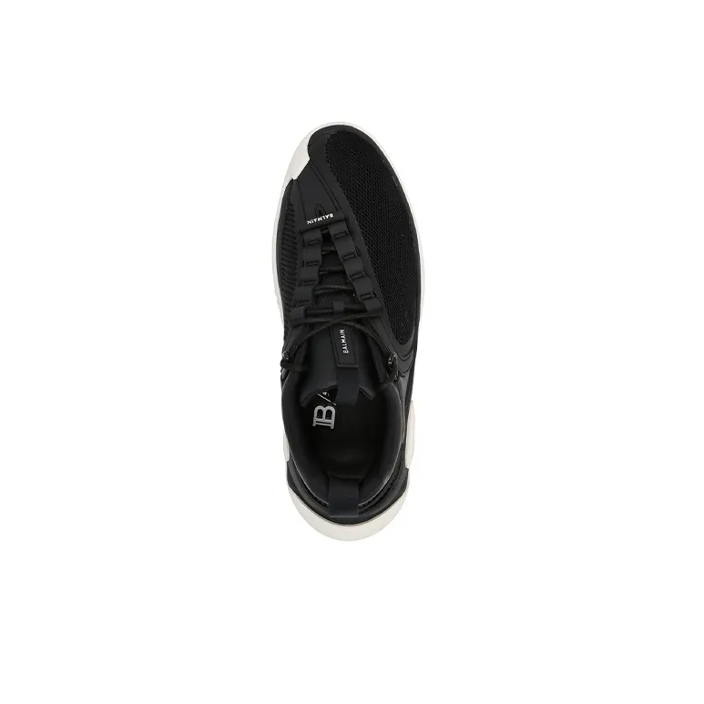 BALMAIN B-Runner Low-Top Casual Shoes Men's Black White-3