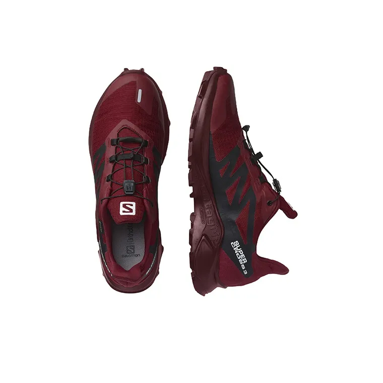SALOMON Supercross 3 Running Shoes Men Low-Top Black/Red-2