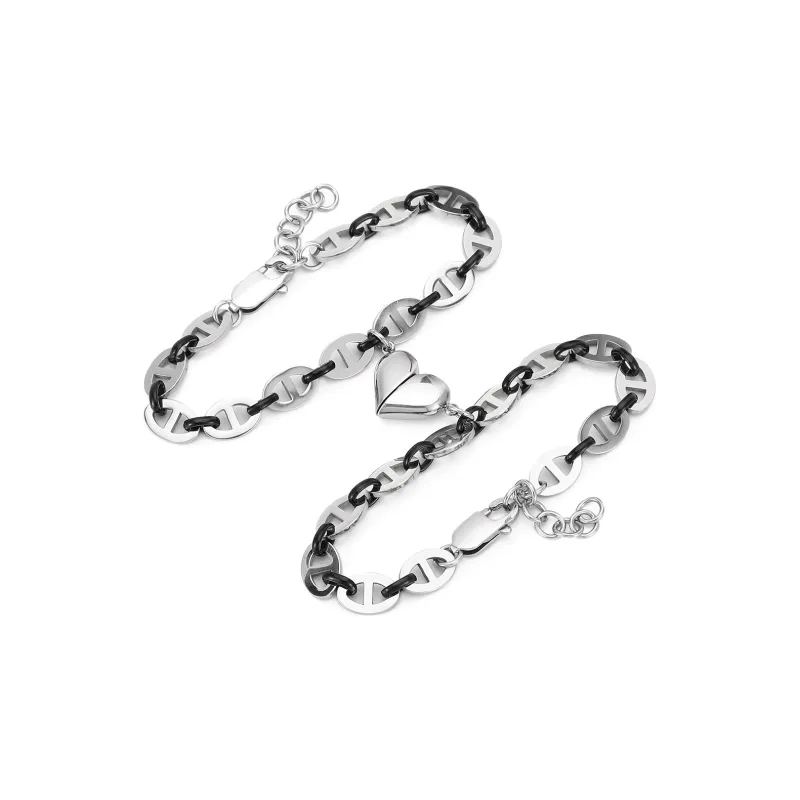 GENANX Bracelets Unisex Silvery White-2