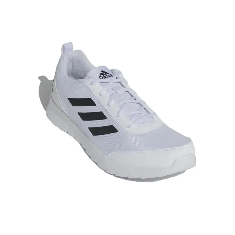 Adidas Adiscend Wear-Resistant Low-Top Running Shoes Men's White Black-2