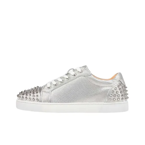 Christian Louboutin Casual Shoes Men Low-Top Silver