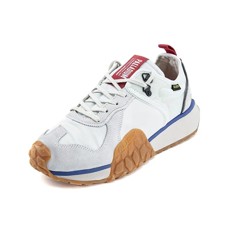 Palladium Troop Runner Anti Slip And Wear Resistant Breathable Low Top Casual Shoes Unisex Star White-1