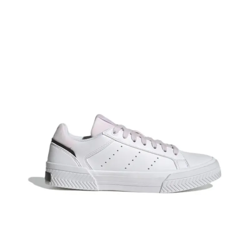Adidas Originals Court Tourino Wear-resistant And Lightweight Low-Top Skateboard Shoes Women's Pink White-1