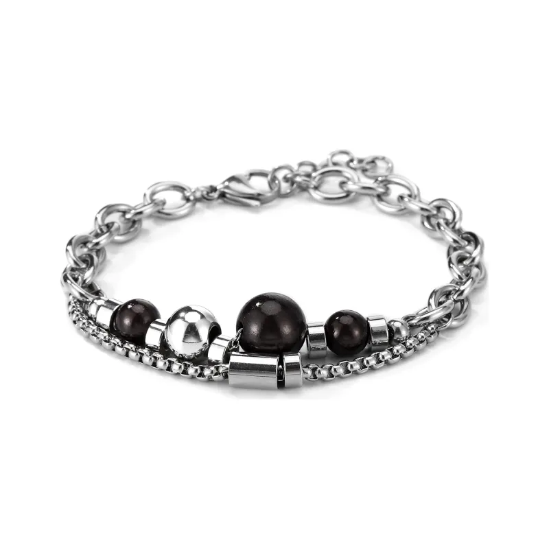 GENANX Bracelets Unisex Silvery White-4