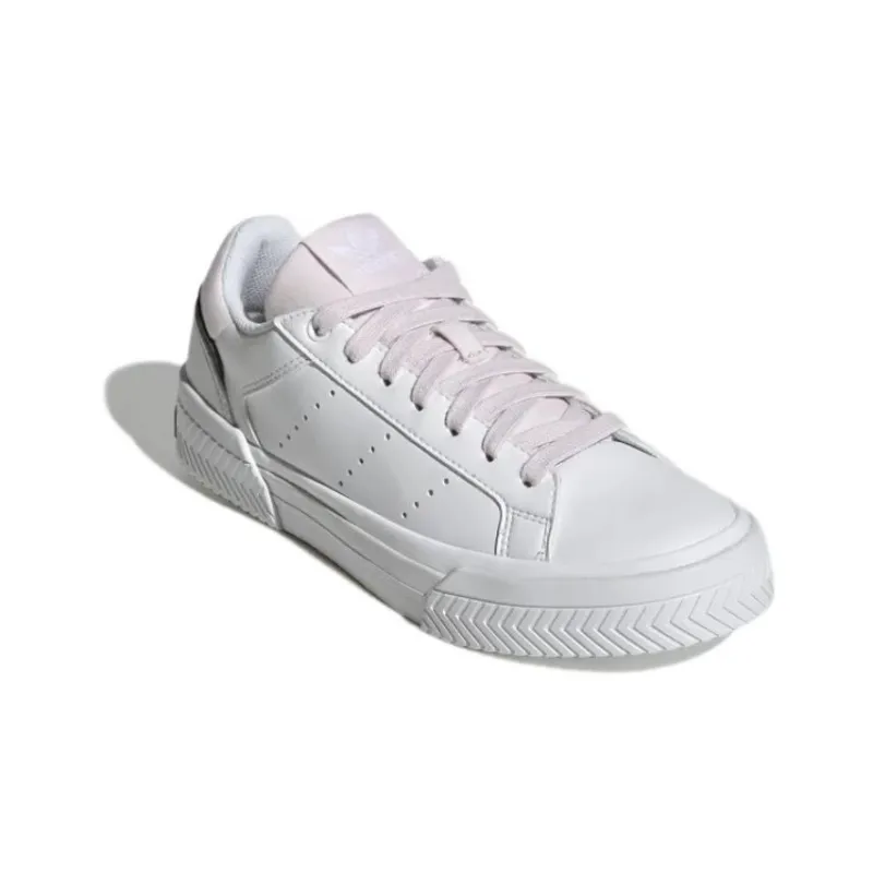 Adidas Originals Court Tourino Wear-resistant And Lightweight Low-Top Skateboard Shoes Women's Pink White-2