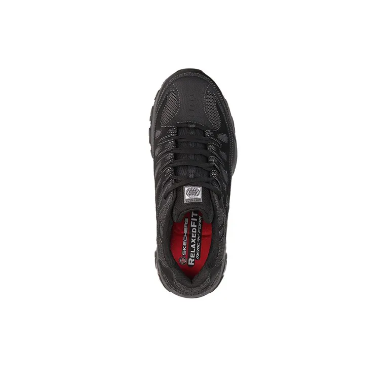 Skechers Relaxed Fit Cushioning, Slip Resistant, And Abrasion Resistant Low Top Hiking Shoes Men's Black-3