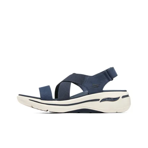 Skechers Go Walk Arch Fit Beach Sandals Women's Navy