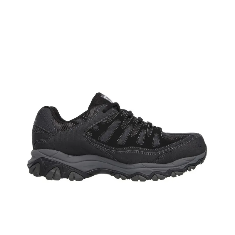 Skechers Relaxed Fit Cushioning, Slip Resistant, And Abrasion Resistant Low Top Hiking Shoes Men's Black-1