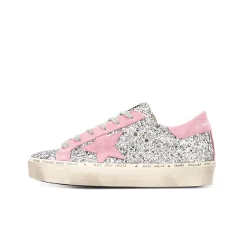 Golden Goose Hi Star Stylish Skateboarding Shoes Women's Silver