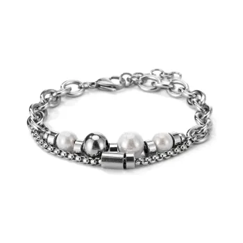 GENANX Bracelets Unisex Silvery White
