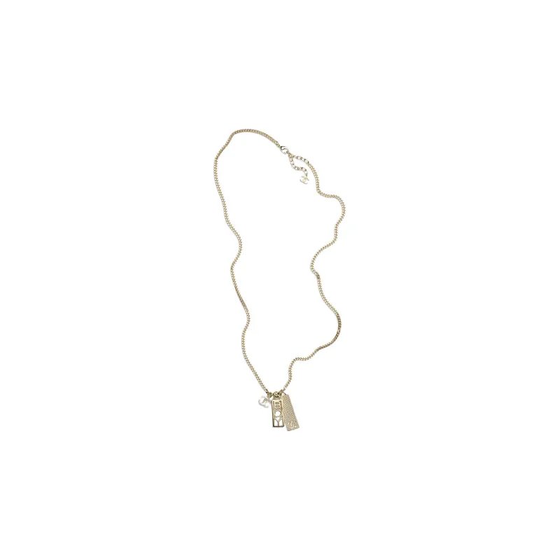 CHANEL Necklaces Women's Gold-0