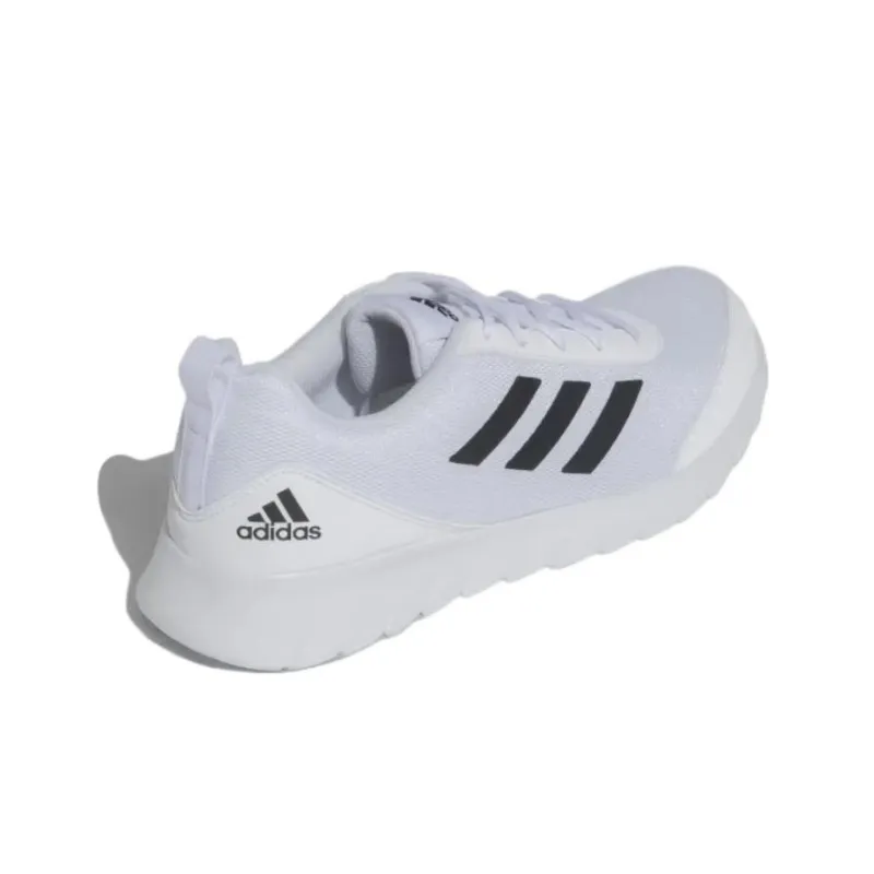 Adidas Adiscend Wear-Resistant Low-Top Running Shoes Men's White Black-3