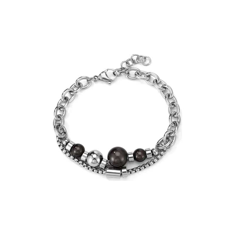 GENANX Bracelets Unisex Silvery White-3