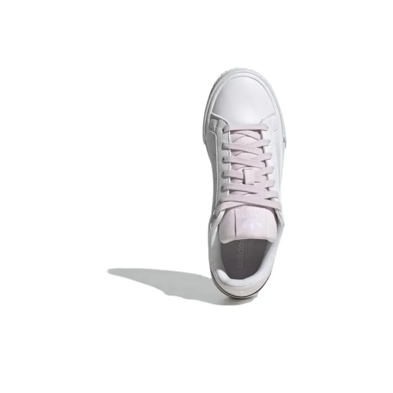 Adidas Originals Court Tourino Wear-resistant And Lightweight Low-Top Skateboard Shoes Women's Pink White-4