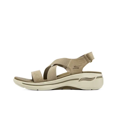 Skechers Go Walk Arch Fit Beach Sandals Women's Taupe