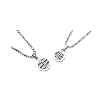 GENANX Necklaces Unisex Silvery White