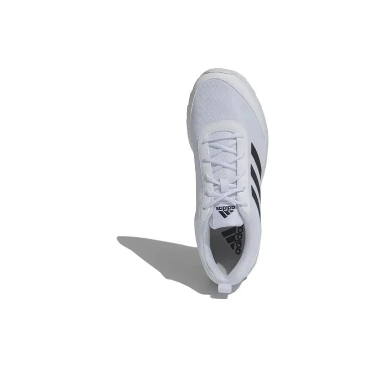 Adidas Adiscend Wear-Resistant Low-Top Running Shoes Men's White Black-4
