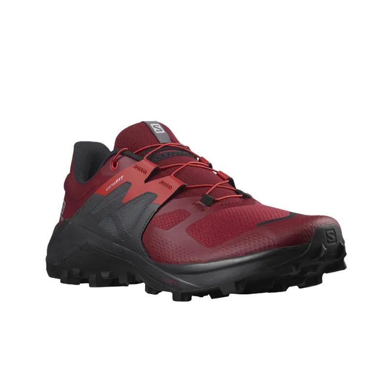 SALOMON Wildcross 2 Running Shoes Men Low-Top Black/Red-2