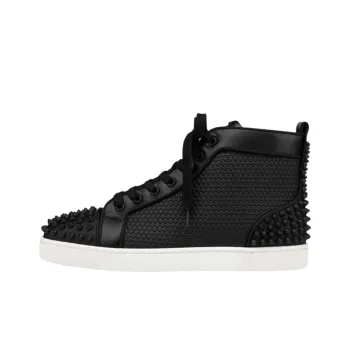 CL LUBOTING Lou Spikes High Top Stylish Skateboarding Shoes Men's Black