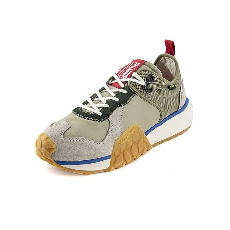 Palladium Troop Runner Anti-Slip And Wear-Resistant Breathable Low-Top Casual Shoes Unisex Sand Dune Green-1