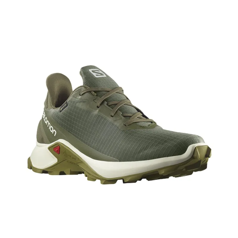 SALOMON Alphacross 3 Running Shoes Men Low-Top Olive Green-1