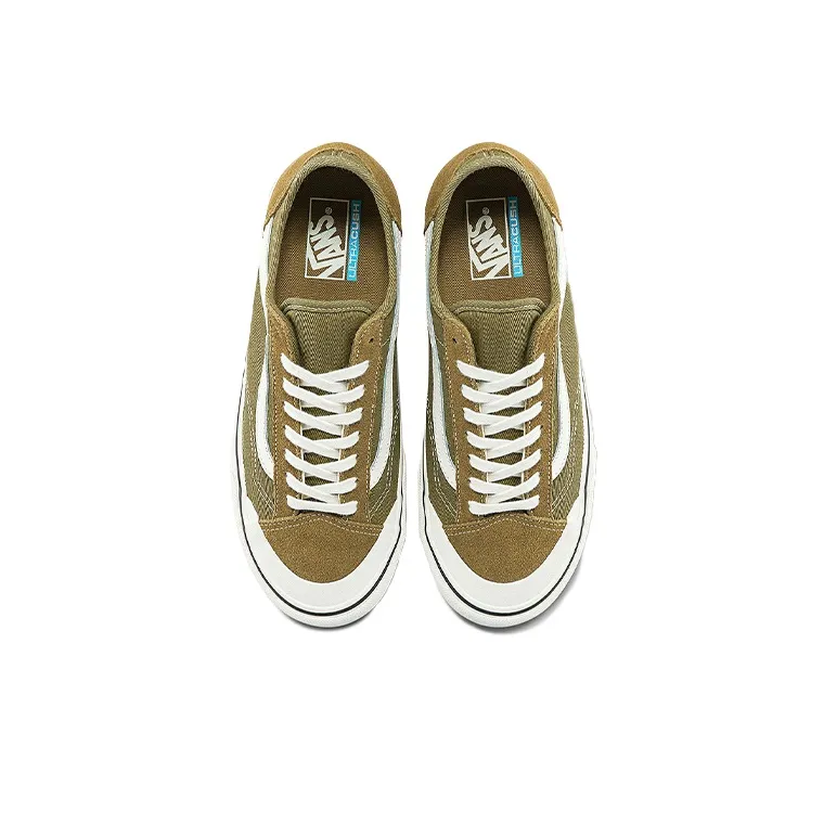 Vans Style 36 Lightweight Wear Resistant Low Top Casual Skate Shoes Unisex Military Green-2