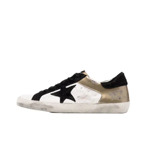 Golden Goose Super-Star Skateboard Shoes Men Low-Top White/Black/Gold