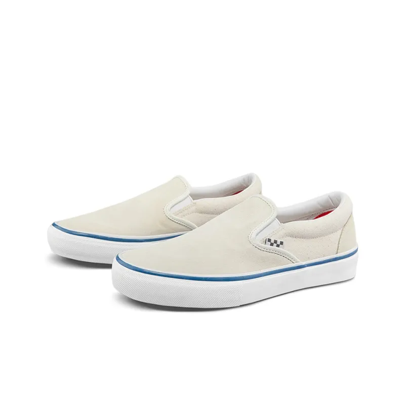 Slip On Skate Vans 'Raw Canvas   Classic White'-1
