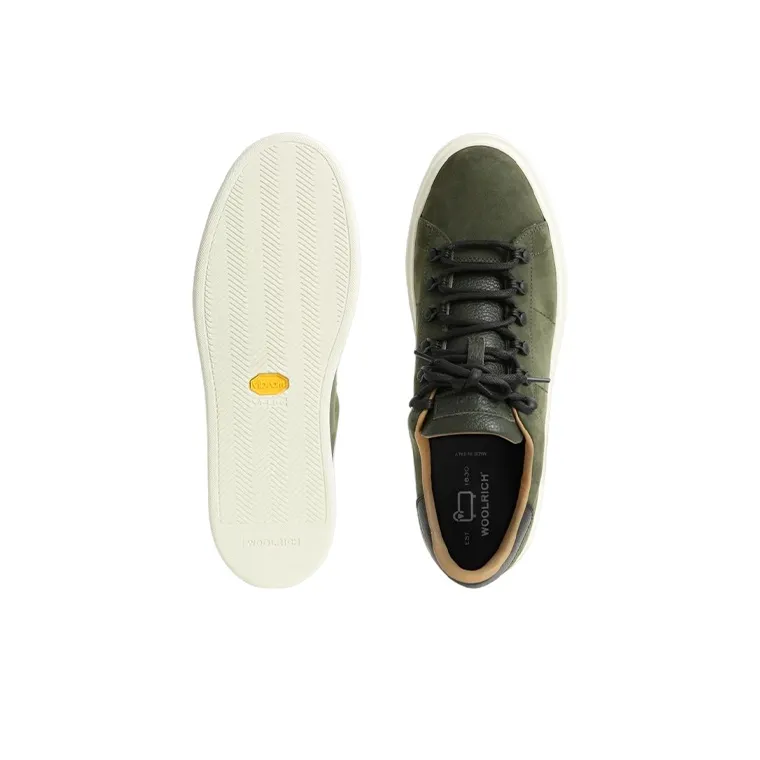 WOOLRICH Low-Top Stylish Skateboarding Shoes Men's Green-4