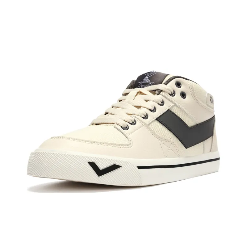 PONY Atop Breathable Low Top Skateboard Shoes Women's Greige-1