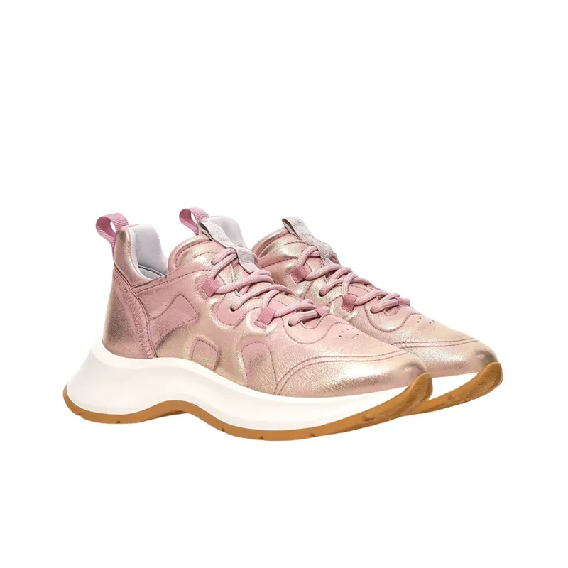 HOGAN H585 Low Top Casual Shoes Women's Pink-1
