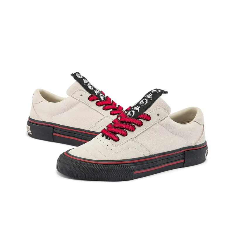 COPPOLELLA x Kappa Low Top Skateboard Shoes Unisex White Black-3