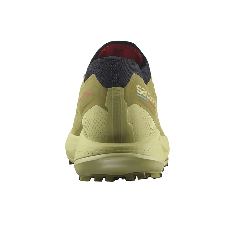 SALOMON Pulsar Trail Wear-Resistant Low-Top Running Shoes Men's Linen Green-4