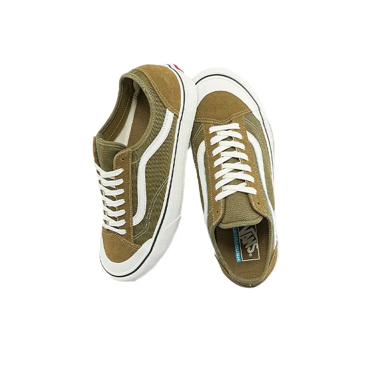 Vans Style 36 Lightweight Wear Resistant Low Top Casual Skate Shoes Unisex Military Green-3