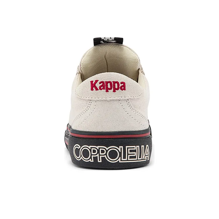 COPPOLELLA x Kappa Low Top Skateboard Shoes Unisex White Black-4