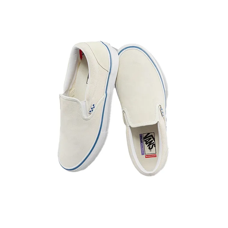 Slip On Skate Vans 'Raw Canvas   Classic White'-3