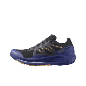 SALOMON Pulsar Trail Wear Resistant Low Top Running Shoes Men's Black Blue