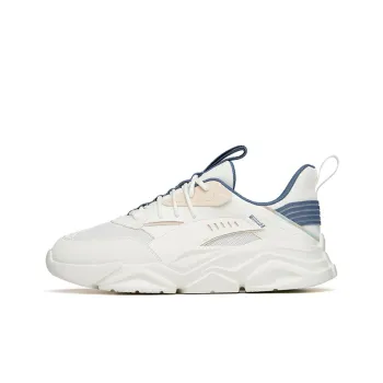 Anta Life Collection Cushioning, Slip Resistant, And Abrasion Resistant Low Top Sports Casual Shoes Blue White