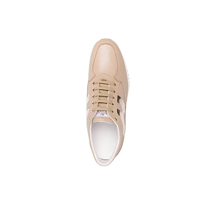 HOGAN Interactive Anti-Slip And Wear-Resistant Lightweight Low-Top Casual Shoes Women's Nude Pink-4