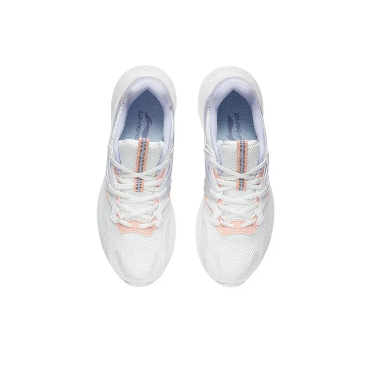 LiNing Liuyun Anti Slip And Wear Resistant Breathable Low Top Sports Casual Shoes Women's White-3