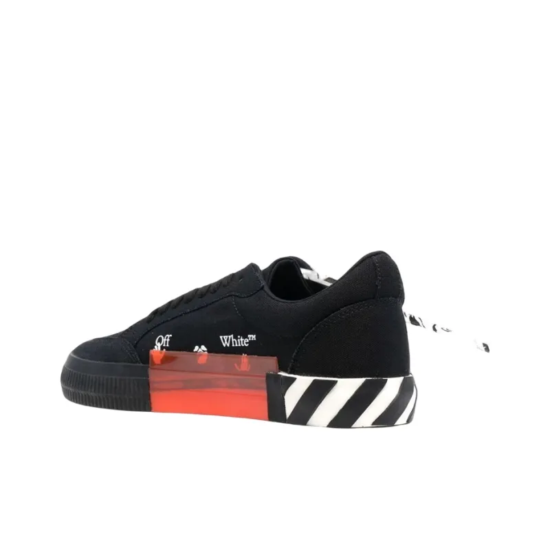 OFF-WHITE Low Vulcanized Canvas Sneaker 'Black White Orange
