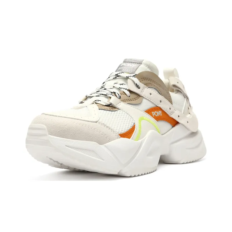 Pony Casual Shoes Unisex Low-Top White/Light Tea Brown/Orange-1
