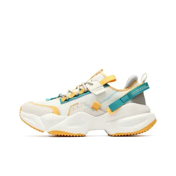 Pony Casual Shoes Unisex Low Top White/Light Yellow/Green