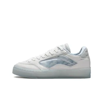 LiNing Wave Low Anti Slip And Wear Resistant Lightweight Low Top Skateboard Shoes Women's Frost White