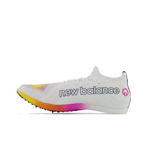 New Balance NB FuelCell MD-X Running Shoes Unisex Low-Top White/Orange/Pink