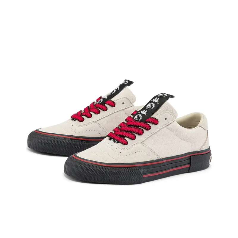 COPPOLELLA x Kappa Low Top Skateboard Shoes Unisex White Black-2