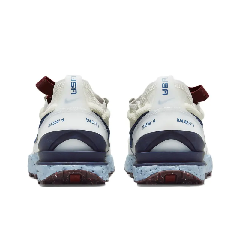 Nike Waffle One Crater 'Summit White Blue Void'-4