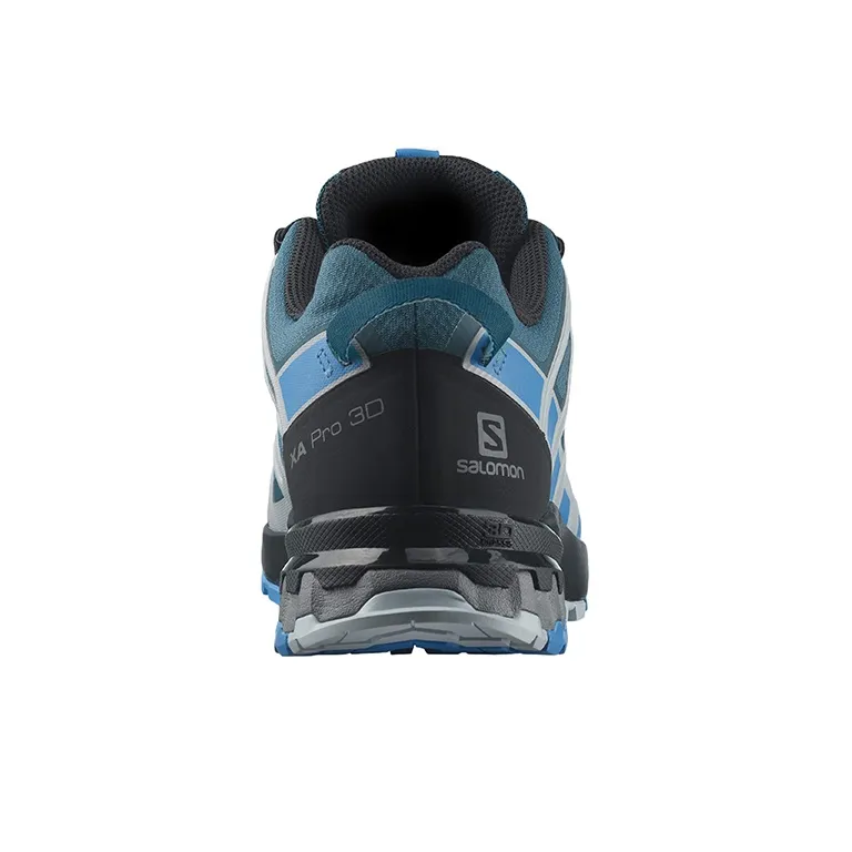SALOMON XA Pro 3D V8 Abrasion Resistant Low Top Casual Running Shoes Men's Blue Gray-3