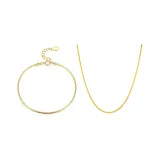 Bracelet + necklace (gold)
