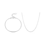Bracelet+Necklace (Silver)